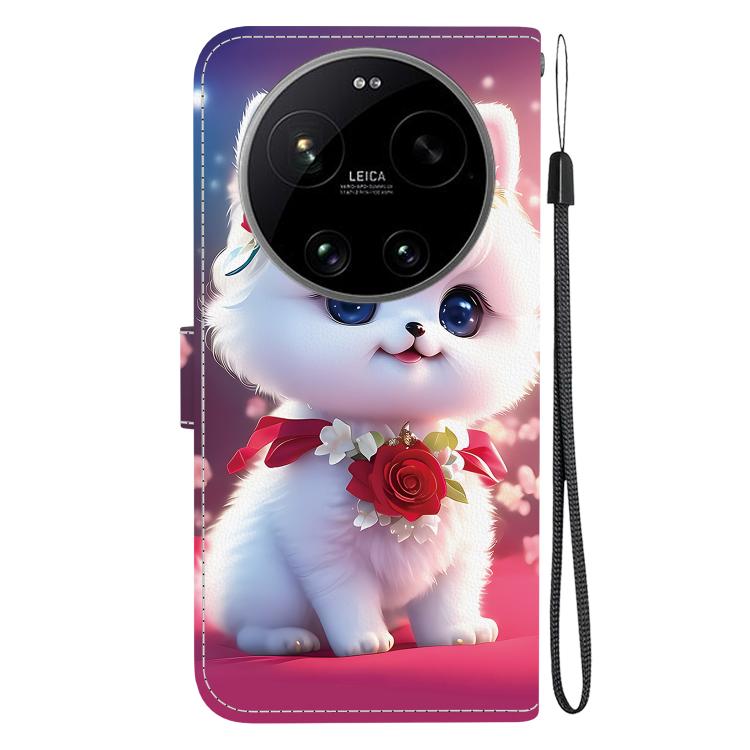 For Xiaomi 17 Ultra Crystal Texture Colored Drawing Leather Phone Case