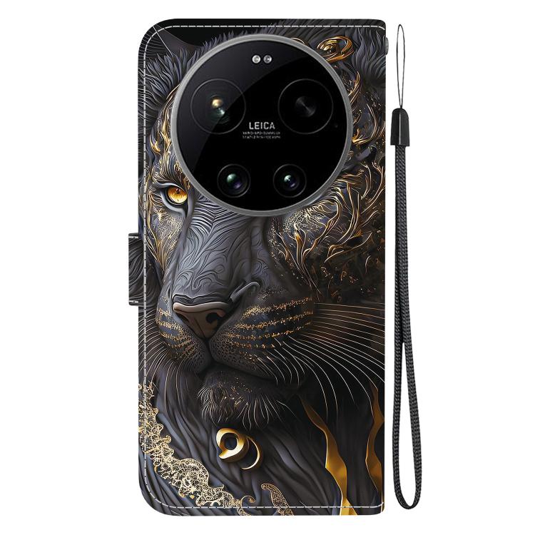 For Xiaomi 17 Ultra Crystal Texture Colored Drawing Leather Phone Case