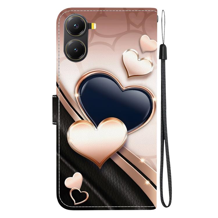For Redmi Turbo 4 / Xiaomi Poco X7 Pro Crystal Texture Colored Drawing Leather Phone Case