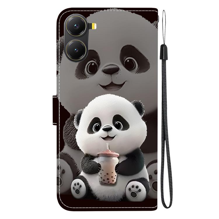 For Redmi Turbo 4 / Xiaomi Poco X7 Pro Crystal Texture Colored Drawing Leather Phone Case