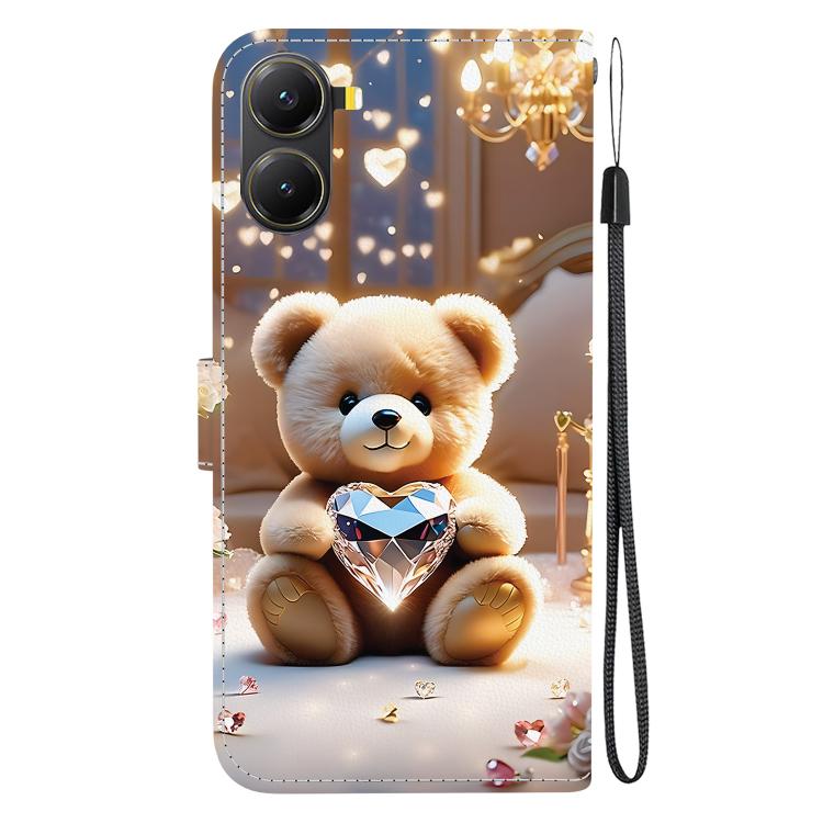 For Redmi Turbo 4 / Xiaomi Poco X7 Pro Crystal Texture Colored Drawing Leather Phone Case