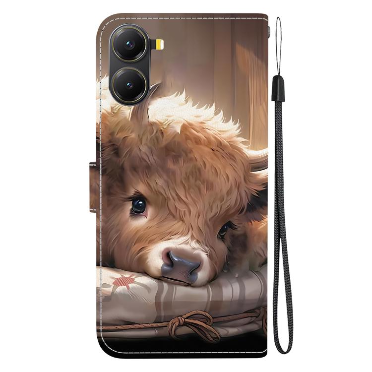For Redmi Turbo 4 / Xiaomi Poco X7 Pro Crystal Texture Colored Drawing Leather Phone Case