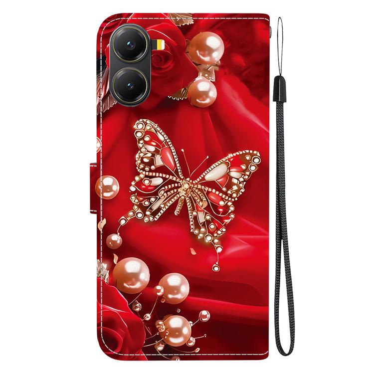 For Redmi Turbo 4 / Xiaomi Poco X7 Pro Crystal Texture Colored Drawing Leather Phone Case
