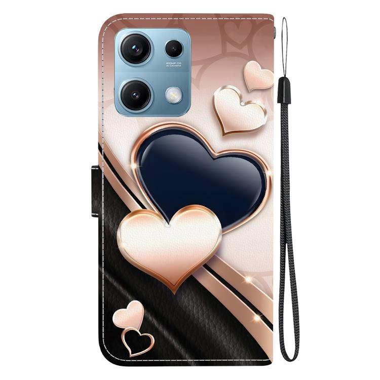 For Redmi Note 14S 4G Crystal Texture Colored Drawing Leather Phone Case