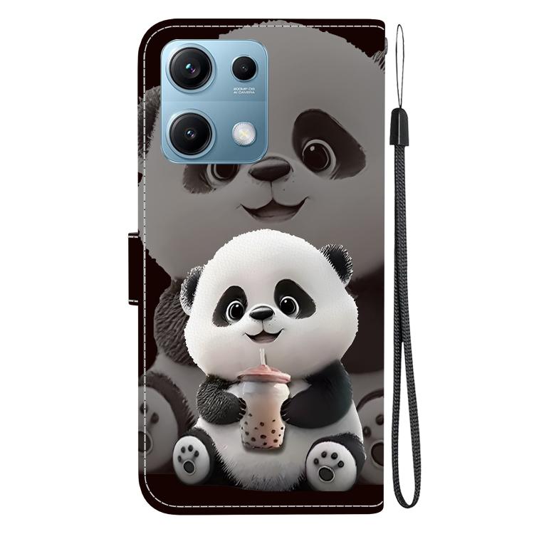 For Redmi Note 14S 4G Crystal Texture Colored Drawing Leather Phone Case