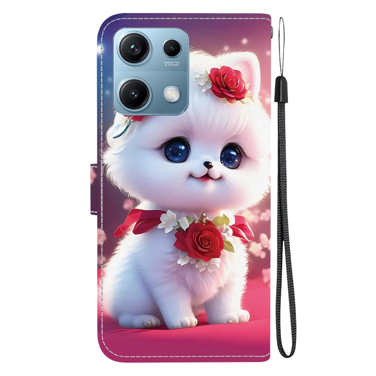 For Redmi Note 14S 4G Crystal Texture Colored Drawing Leather Phone Case