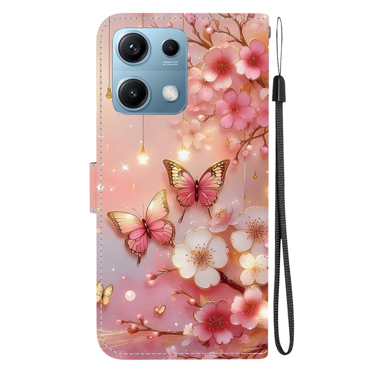 For Redmi Note 14S 4G Crystal Texture Colored Drawing Leather Phone Case