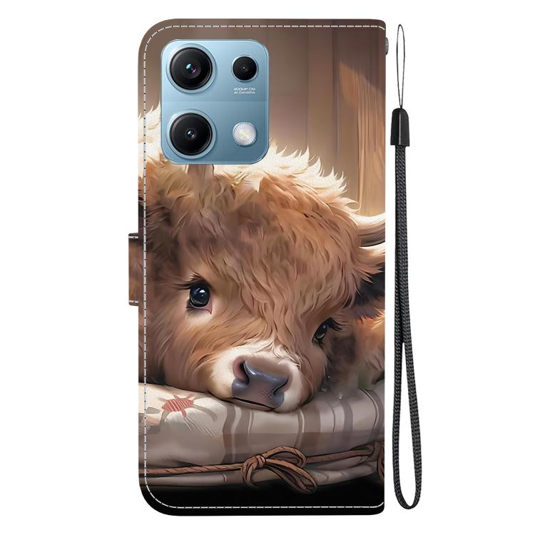 For Redmi Note 14S 4G Crystal Texture Colored Drawing Leather Phone Case