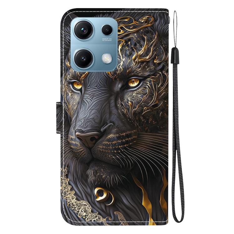 For Redmi Note 14S 4G Crystal Texture Colored Drawing Leather Phone Case