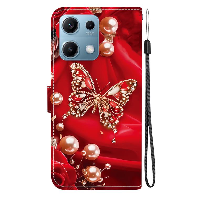 For Redmi Note 14S 4G Crystal Texture Colored Drawing Leather Phone Case