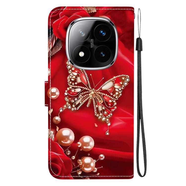 For Redmi Note 14 Pro 5G / Note 14 Pro+ 5G Crystal Texture Colored Drawing Leather Phone Case