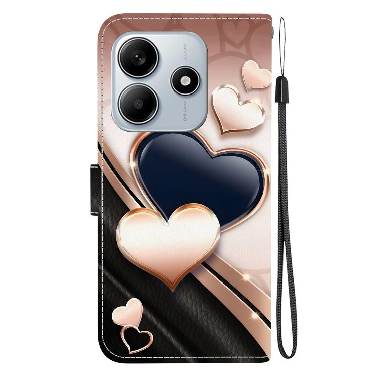 For Redmi Note 14 5G Crystal Texture Colored Drawing Leather Phone Case