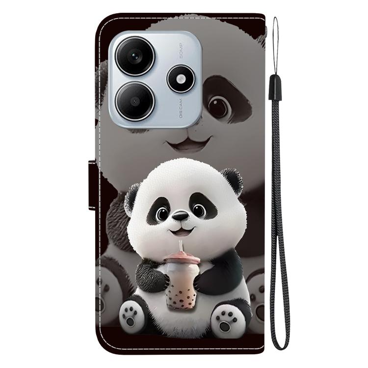 For Redmi Note 14 5G Crystal Texture Colored Drawing Leather Phone Case