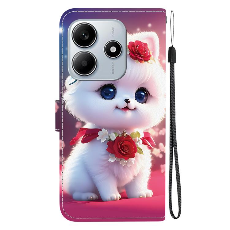 For Redmi Note 14 5G Crystal Texture Colored Drawing Leather Phone Case