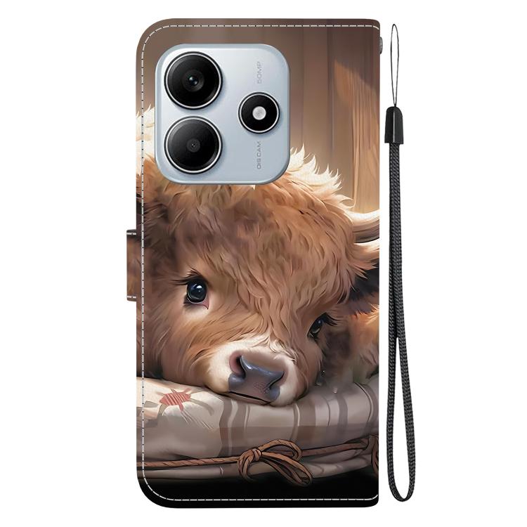 For Redmi Note 14 5G Crystal Texture Colored Drawing Leather Phone Case
