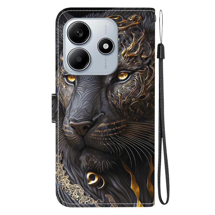 For Redmi Note 14 5G Crystal Texture Colored Drawing Leather Phone Case