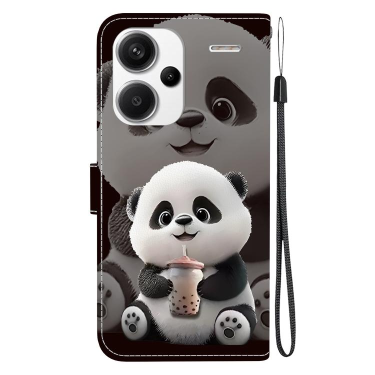 For Redmi Note 13 Pro+ 5G Crystal Texture Colored Drawing Leather Phone Case