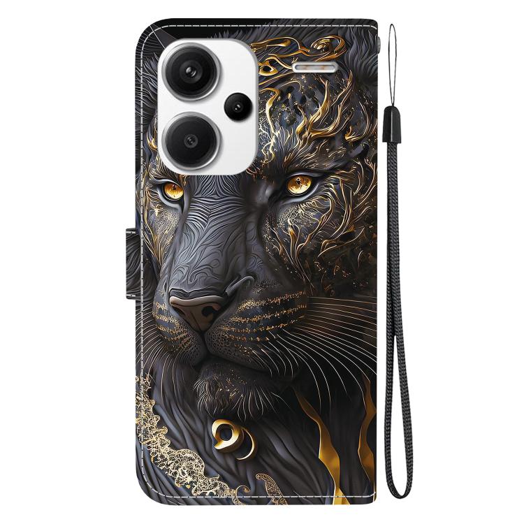 For Redmi Note 13 Pro+ 5G Crystal Texture Colored Drawing Leather Phone Case