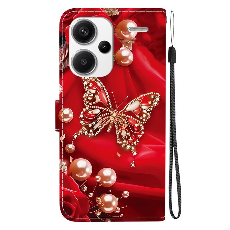 For Redmi Note 13 Pro+ 5G Crystal Texture Colored Drawing Leather Phone Case