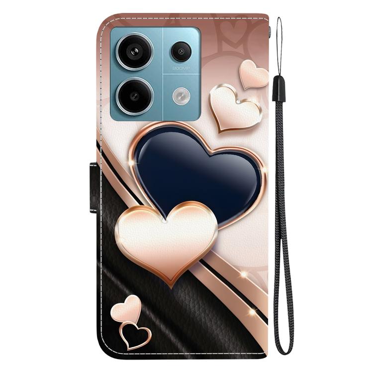 For Redmi Note 13 Pro 5G / Xiaomi Poco X6 Crystal Texture Colored Drawing Leather Phone Case