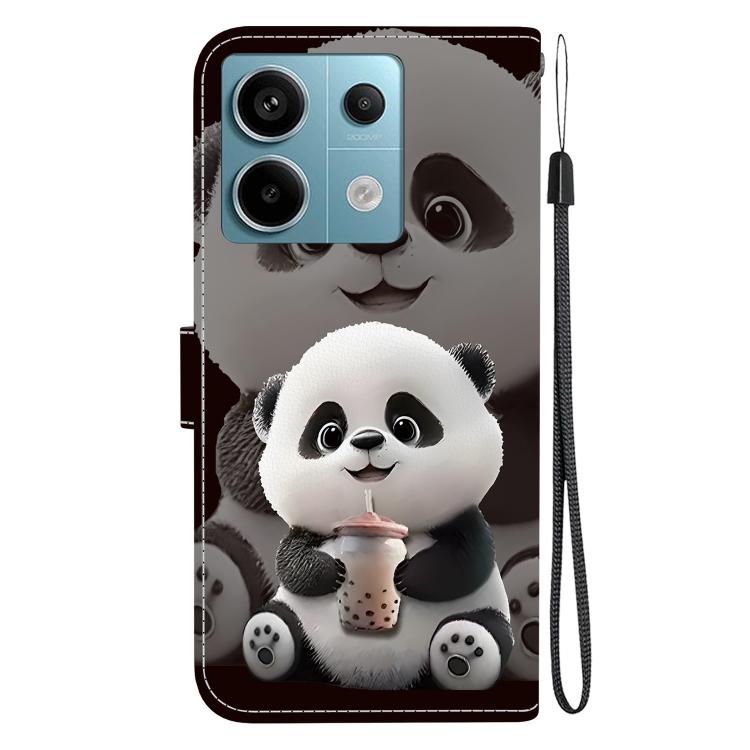 For Redmi Note 13 Pro 5G / Xiaomi Poco X6 Crystal Texture Colored Drawing Leather Phone Case