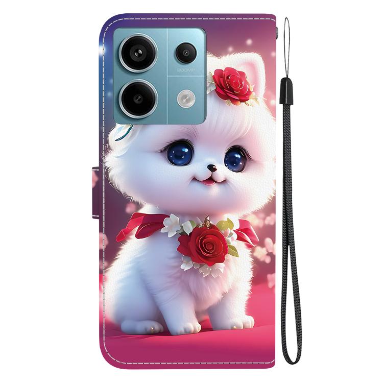 For Redmi Note 13 Pro 5G / Xiaomi Poco X6 Crystal Texture Colored Drawing Leather Phone Case
