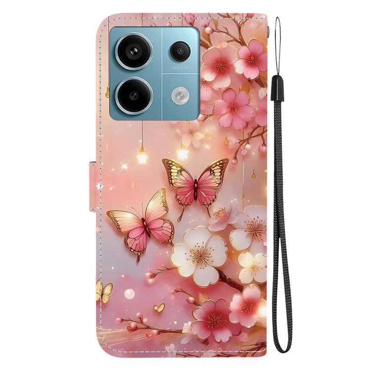 For Redmi Note 13 Pro 5G / Xiaomi Poco X6 Crystal Texture Colored Drawing Leather Phone Case