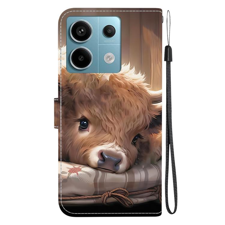For Redmi Note 13 Pro 5G / Xiaomi Poco X6 Crystal Texture Colored Drawing Leather Phone Case