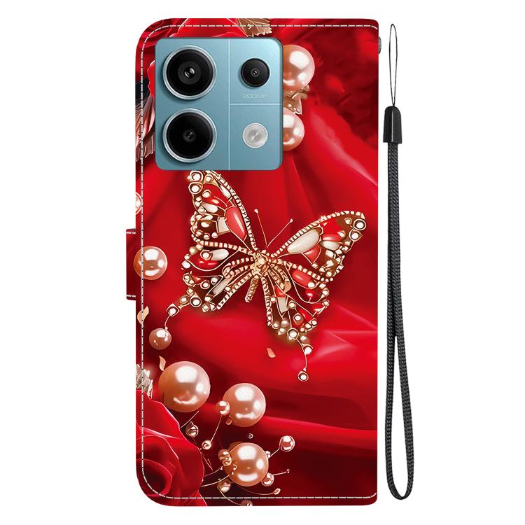 For Redmi Note 13 Pro 5G / Xiaomi Poco X6 Crystal Texture Colored Drawing Leather Phone Case
