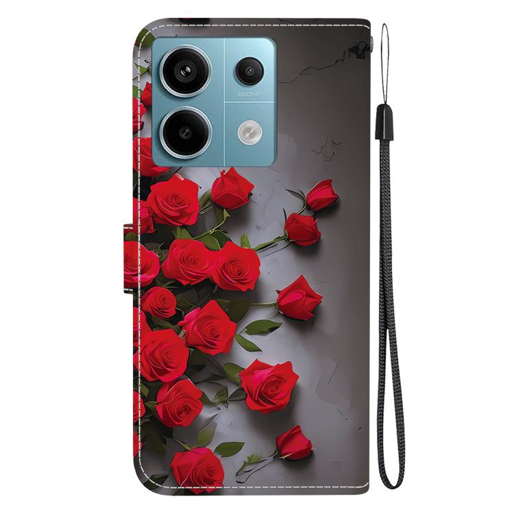 For Redmi Note 13 Pro 5G / Xiaomi Poco X6 Crystal Texture Colored Drawing Leather Phone Case