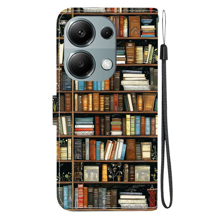 For Redmi Note 13 Pro / Xiaomi Poco M6 Pro 4G Crystal Texture Colored Drawing Leather Phone Case