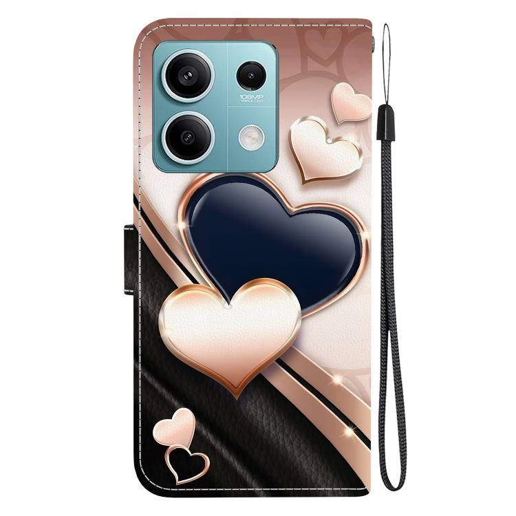 For Redmi Note 13 5G Crystal Texture Colored Drawing Leather Phone Case