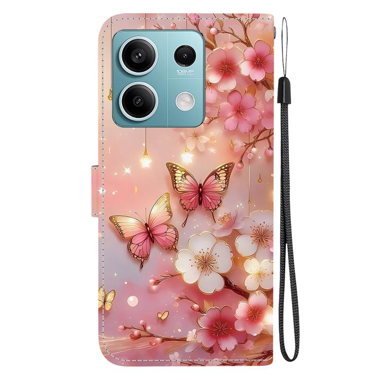 For Redmi Note 13 5G Crystal Texture Colored Drawing Leather Phone Case