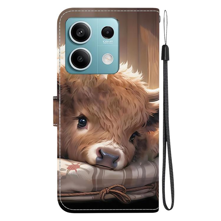For Redmi Note 13 5G Crystal Texture Colored Drawing Leather Phone Case