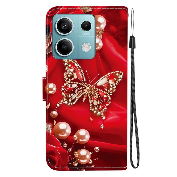 For Redmi Note 13 5G Crystal Texture Colored Drawing Leather Phone Case