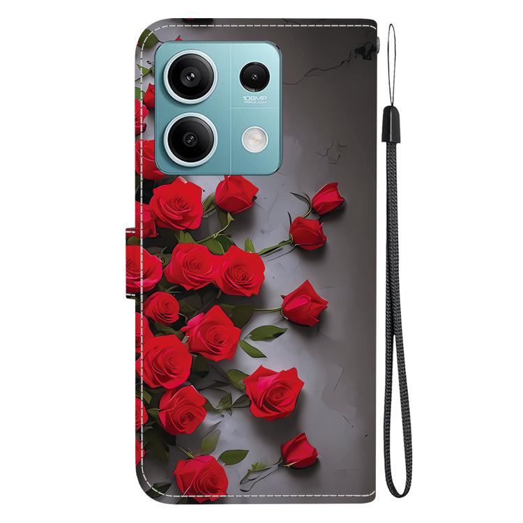 For Redmi Note 13 5G Crystal Texture Colored Drawing Leather Phone Case