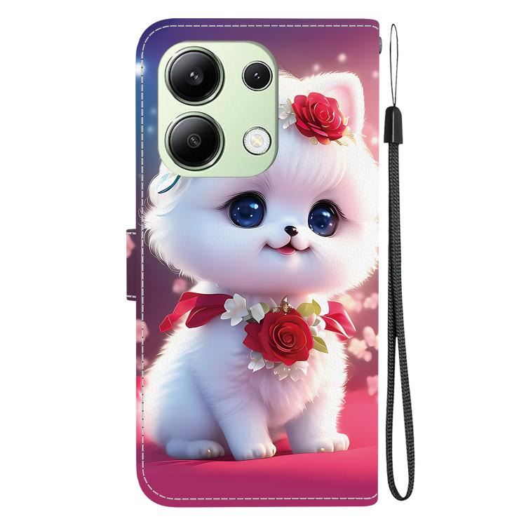 For Redmi Note 13 4G Crystal Texture Colored Drawing Leather Phone Case
