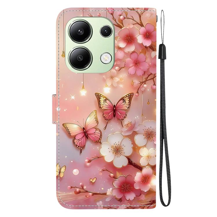 For Redmi Note 13 4G Crystal Texture Colored Drawing Leather Phone Case