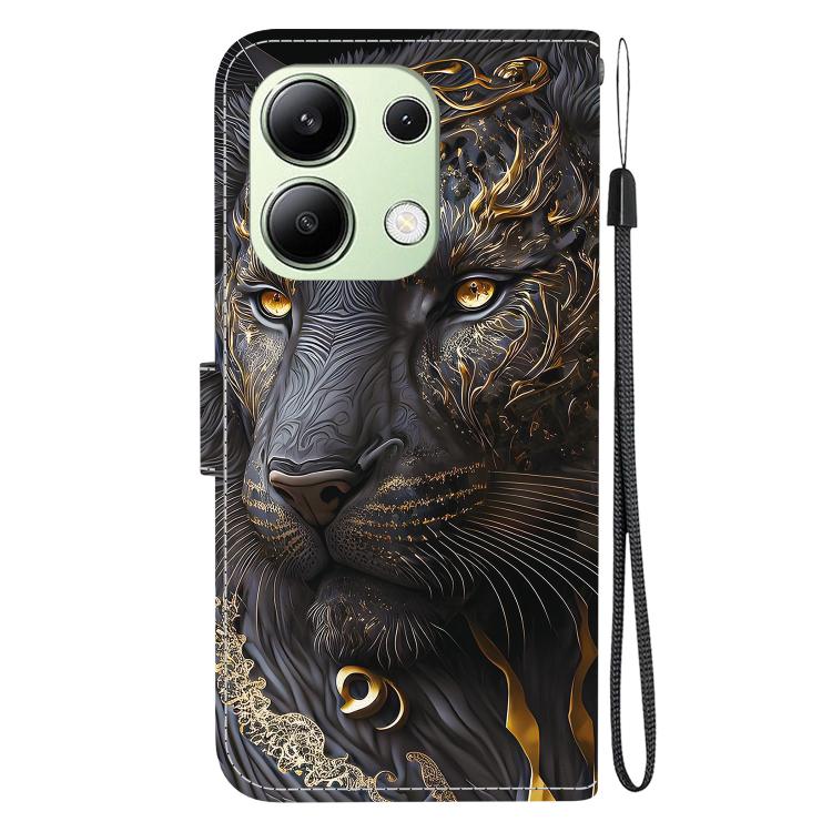 For Redmi Note 13 4G Crystal Texture Colored Drawing Leather Phone Case
