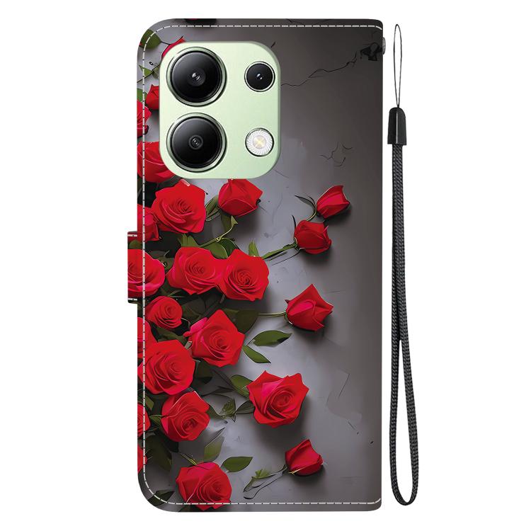For Redmi Note 13 4G Crystal Texture Colored Drawing Leather Phone Case