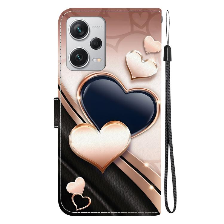 For Redmi Note 12 Pro+ Global Crystal Texture Colored Drawing Leather Phone Case