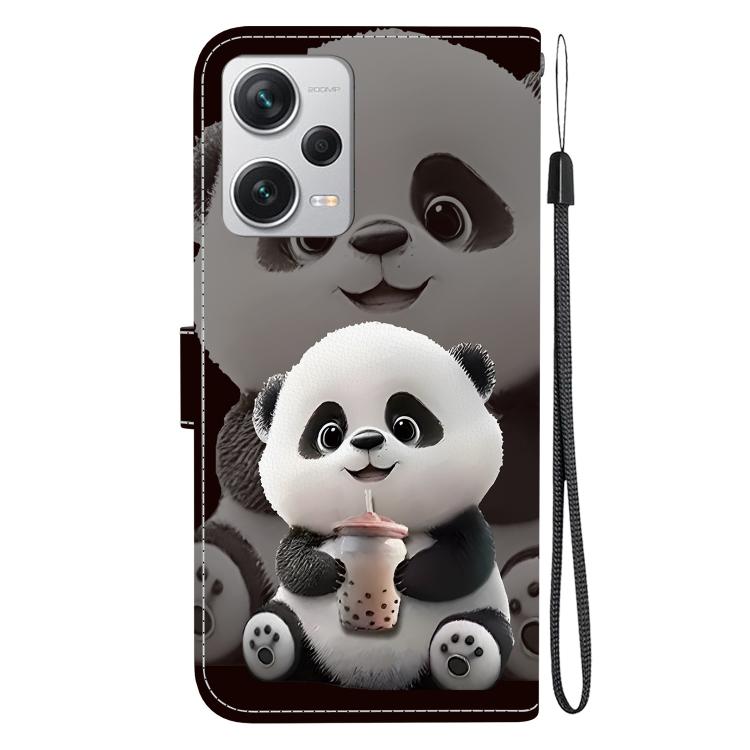 For Redmi Note 12 Pro+ Global Crystal Texture Colored Drawing Leather Phone Case