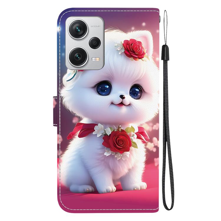For Redmi Note 12 Pro+ Global Crystal Texture Colored Drawing Leather Phone Case