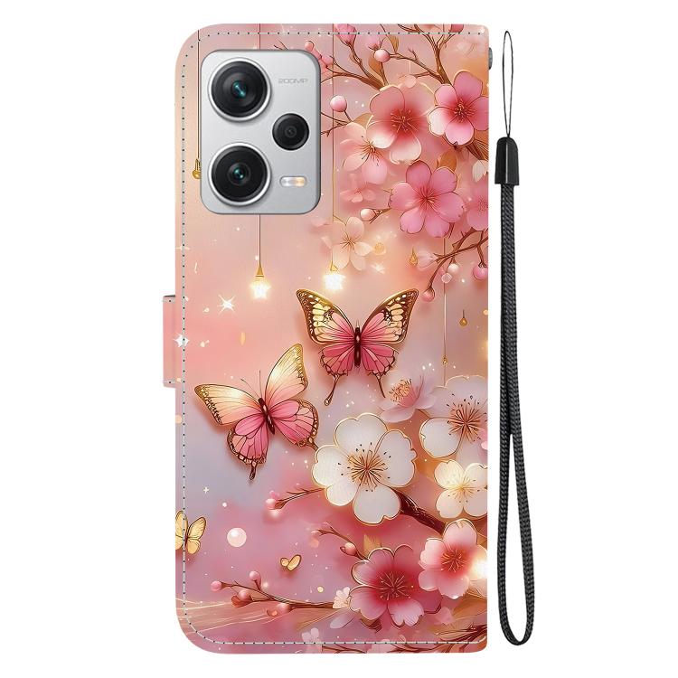 For Redmi Note 12 Pro+ Global Crystal Texture Colored Drawing Leather Phone Case