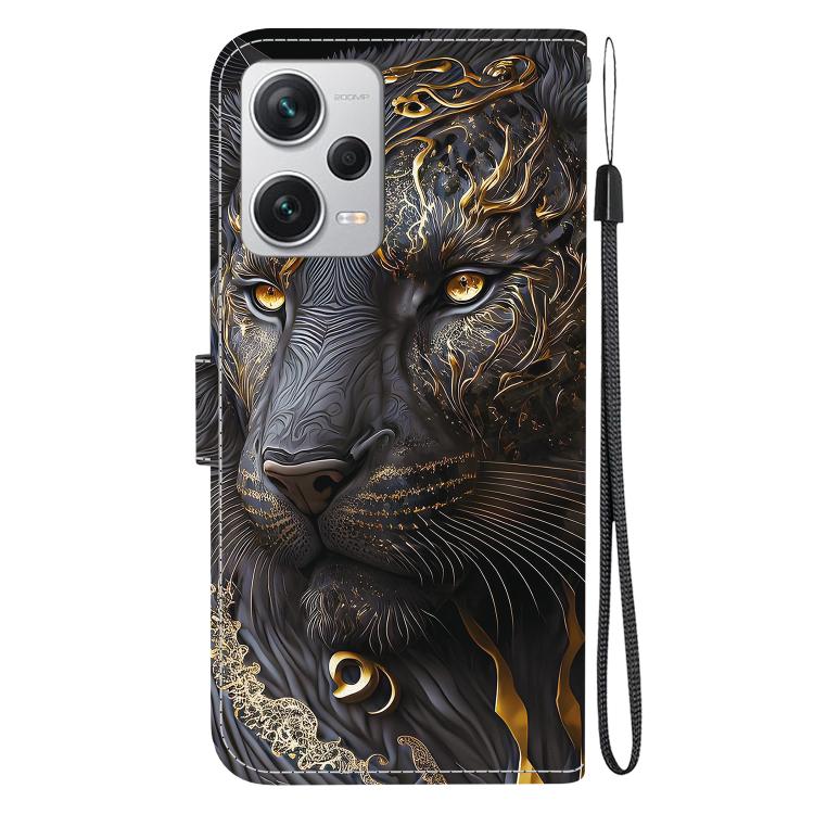For Redmi Note 12 Pro+ Global Crystal Texture Colored Drawing Leather Phone Case