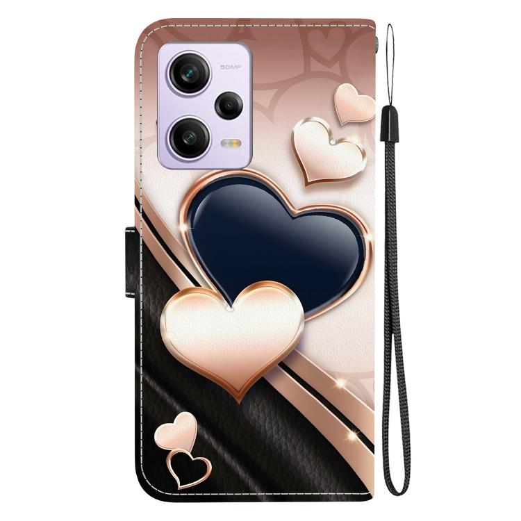 For Redmi Note 12 Pro 5G Global / Speed Crystal Texture Colored Drawing Leather Phone Case
