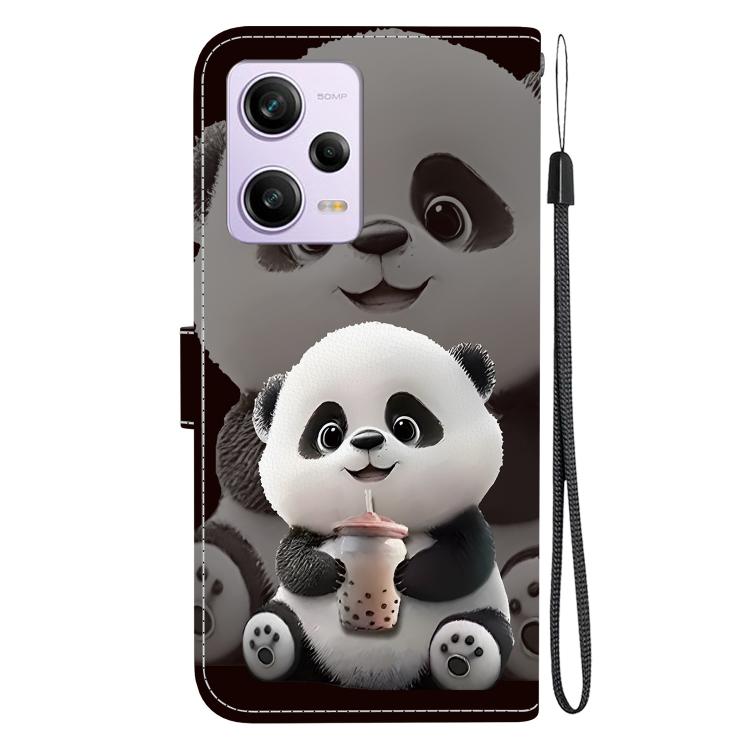 For Redmi Note 12 Pro 5G Global / Speed Crystal Texture Colored Drawing Leather Phone Case
