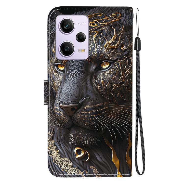 For Redmi Note 12 Pro 5G Global / Speed Crystal Texture Colored Drawing Leather Phone Case