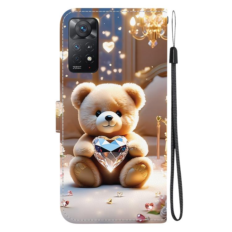For Redmi Note 12 Pro 4G / Note 11 Pro 4G / 5G Crystal Texture Colored Drawing Leather Phone Case