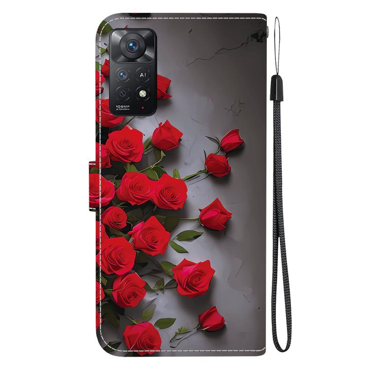 For Redmi Note 12 Pro 4G / Note 11 Pro 4G / 5G Crystal Texture Colored Drawing Leather Phone Case